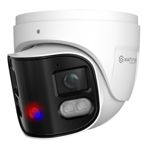 Safire Smart SF-IPT180A-8I1-SL Safire Smart - Cámara Turret IP gama I1 panorámica disuasoria - Resolución 8 Megapíxel