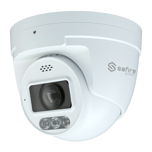 Safire Smart SF-IPT511ZCA-8I1-SL Safire Smart - Cámara Turret IP gama I1 con Disuasión activa - Resolución 8 Megapíxel