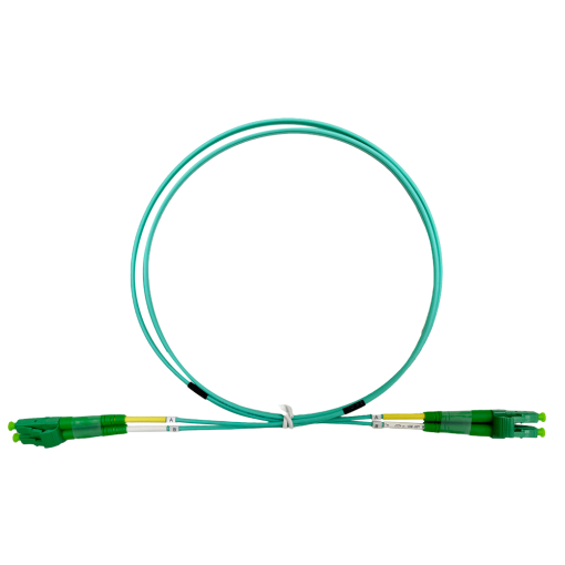 Safire SF-LC-APC-LC-APC-OM4-DX-1M-A Cable de conexión de fibra ópticaFibra multimodo OM4Conector LC APC dúplexLongitud 1mCubierta