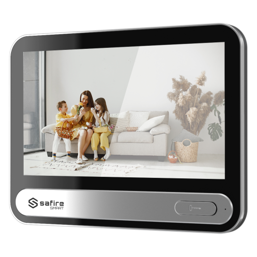 Safire Smart SF-VIDISP11-7WIP Monitor para videoportero - Pantalla táctil IPS de 7" - Audio bidireccional - TCP/IP