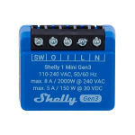 Shelly SH-1-MINI-GEN3 Relé Shelly 1 Mini Gen3 - Controlador Inteligente - Relé de 1 canal / Contacto Seco - WiFi