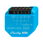 Shelly SH-1L-GEN3 Relé Shelly 1L Gen3 - Controlador Inteligente - Relé de 1 canal / No necesita Neutro - WiFi