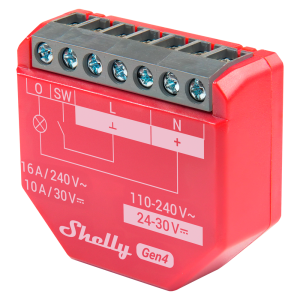 Shelly SH-1PM-GEN4 Relé Shelly 1PM Gen4 - Controlador Inteligente - Relé de 1 canal / Medición de Consumo - WiFi