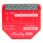 Shelly SH-1PM-GEN4 Relé Shelly 1PM Gen4 - Controlador Inteligente - Relé de 1 canal / Medición de Consumo - WiFi