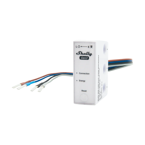 Shelly SH-3EM-63W-GEN3 Shelly 3EM-63W Gen3 - Medición trifásica con terminales de cableado - Incluye 3 pinzas