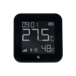 Shelly SH-BLU-HT-DISPLAY-ZB-B Shelly BLU H&T Display ZB Negro - Sensor de humedad y temperatura - Pantalla de tinta
