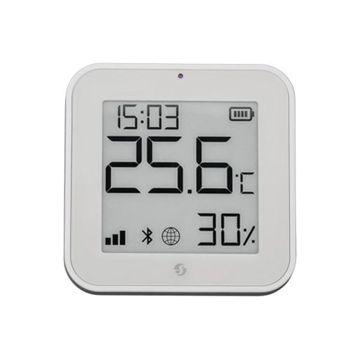 Shelly SH-BLU-HT-DISPLAY-ZB-W Shelly BLU H&T Display ZB Blanco - Sensor de humedad y temperatura - Pantalla de tinta