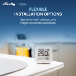 Shelly SH-BLU-HT-DISPLAY-ZB-W Shelly BLU H&T Display ZB Blanco - Sensor de humedad y temperatura - Pantalla de tinta