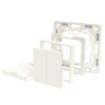 Shelly SH-BLU-WALL-ADAPTER-LEGRAND-4 Shelly Wall Adapter Legrand - Acopla micromódulos Shelly a marcos Legrand - Compatible con