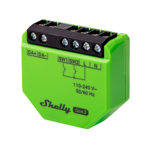 Shelly SH-DALI-DIMMER-GEN3 Shelly DALI Dimmer Gen3 - Pasarela (Gateway) DALI-2 - Gestiona hasta 64 balastros/ drivers