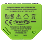 Shelly SH-DALI-DIMMER-GEN3 Shelly DALI Dimmer Gen3 - Pasarela (Gateway) DALI-2 - Gestiona hasta 64 balastros/ drivers