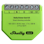 Shelly SH-DIMMER-GEN4 Shelly Dimmer Gen4 - Atenuación (Dimming) / 1x 200W / Sin Neutro - Luces incandescentes