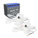 Shelly SH-EM-2X-50A Shelly EM + 2x 50A - Medición de 2 canales / 2x Pinzas 50A Incluida - Control de contactor