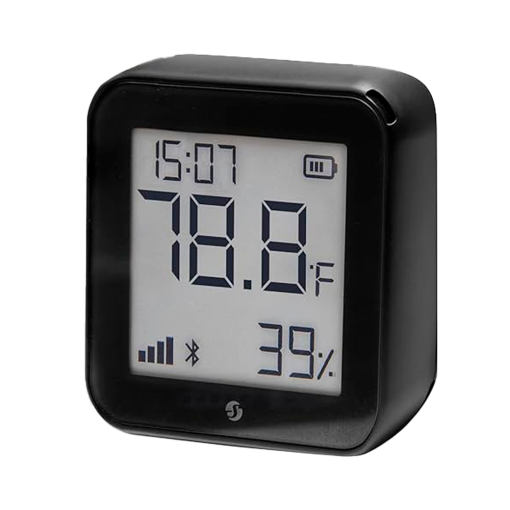 Shelly SH-HT-GEN3-MB Shelly H&T Gen 3 Negro Mate - Sensor de humedad y temperatura - Pantalla de tinta