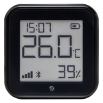 Shelly SH-HT-GEN3-MB Shelly H&T Gen 3 Negro Mate - Sensor de humedad y temperatura - Pantalla de tinta