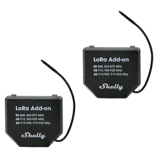Shelly SH-LORA-ADDON-2PC Shelly LoRa Add-on (2 Pack) - Conectividad LoRaWAN para distancias extremas - Compatible con