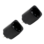 Shelly SH-PLUG-M-GEN3-B-X2 Shelly Plug M Gen3 (Negro) 2 Pcs - Monitoreo preciso del consumo eléctrico - Protección contra