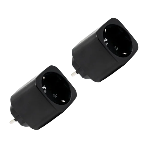 Shelly SH-PLUG-M-GEN3-B-X2 Shelly Plug M Gen3 (Negro) 2 Pcs - Monitoreo preciso del consumo eléctrico - Protección contra