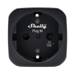 Shelly SH-PLUG-M-GEN3-B-X4 Shelly Plug M Gen3 (Negro) 4 Pcs - Monitoreo preciso del consumo eléctrico - Protección contra