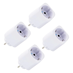 Shelly SH-PLUG-M-GEN3-W-X4 Shelly Plug M Gen3 (Blanco) 4 Pcs - Monitoreo preciso del consumo eléctrico - Protección