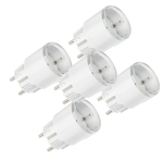 Shelly SH-PLUG-S-MTR-GEN3-W-5PC Shelly Plug S MTR Gen3 (White) - Enchufe inteligente / Luz LED Multicolor - Protección contra