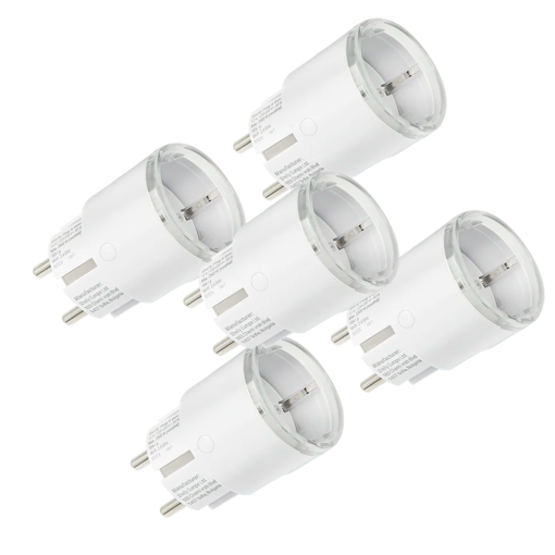 Shelly SH-PLUG-S-MTR-GEN3-W-5PC Shelly Plug S MTR Gen3 (White) - Enchufe inteligente / Luz LED Multicolor - Protección contra