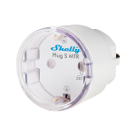 Shelly SH-PLUG-S-MTR-GEN3-W-5PC Shelly Plug S MTR Gen3 (White) - Enchufe inteligente / Luz LED Multicolor - Protección contra