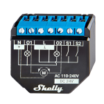 Shelly SH-PLUS-2PM Relé Shelly Plus 2PM - Controlador de persianas / toldos - Relé de 2 canales independientes -
