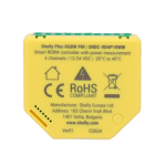 Shelly SH-PLUS-RGBW-PM Shelly Plus RGBW PM - Control de tiras LED RGBW - Admite RGBW / 4 canales de blanco