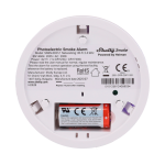 Shelly SH-PLUS-SMOKE-ALARM Shelly Plus Smoke Alarm - Sensor fotoeléctrico de detección de humo - Alarma sonora de 85 dB
