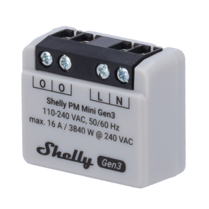 Shelly SH-PM-MINI-GEN3 Shelly PM Mini Gen3 - Medición de potencia precisa en tamaño mini - Monitorización de consumo