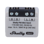 Shelly SH-PM-MINI-GEN3 Shelly PM Mini Gen3 - Medición de potencia precisa en tamaño mini - Monitorización de consumo