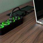 Shelly SH-POWER-STRIP-4-GEN4-B Shelly Power Strip 4 Gen4 Black - Regleta inteligente con 4 tomas independientes - Protección