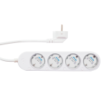 Shelly SH-POWER-STRIP-4-GEN4-W Shelly Power Strip 4 Gen4 (White) - Regleta inteligente con 4 tomas independientes -