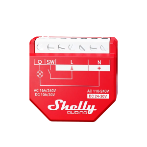 Shelly SH-SL-WAVE-1PM Relé Shelly Wave 1PM - Controlador Inteligente - Relé de 1 canal / Medición de Consumo -