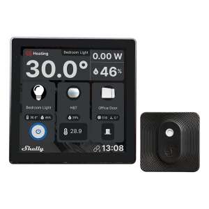 Shelly SH-WALL-DISPLAY-B-BLUHT-B Shelly Wall Display Negro + BLU H&T Negro - Pantalla táctil capacitiva de 4" a color
