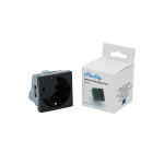 Shelly SH-WALL-DISPLAY-SOCKET-B Shelly Socket for Wall Display Stand Black - Módulo de alimentación para uso en sobremesa -