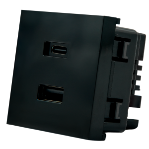 Shelly SH-WALL-DISPLAY-USB-B Shelly USB charger for Wall Display Stand Black - Alimentación estable para Shelly Wall