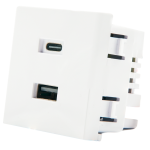 Shelly SH-WALL-DISPLAY-USB-W Shelly USB charger for Wall Display Stand White - Alimentación estable para Shelly Wall