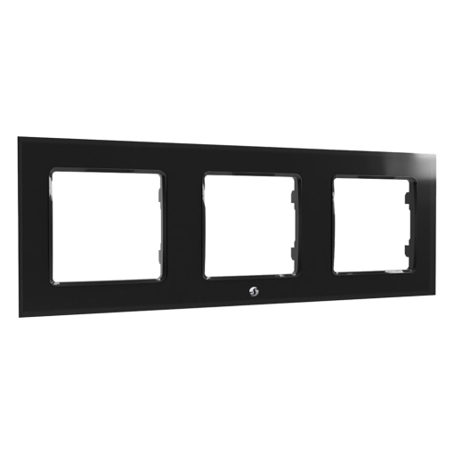 Shelly SH-WALL-FRAME-3-B Shelly Wall Frame 3 - Marco embellecedor triple para estética limpia - Permite agrupar dos