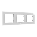Shelly SH-WALL-FRAME-3-W Shelly Wall Frame 3 - Marco embellecedor triple para estética limpia - Permite agrupar dos