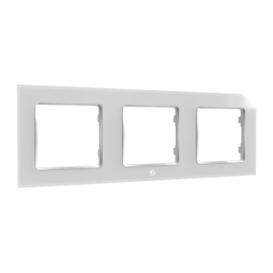 Shelly SH-WALL-FRAME-3-W Shelly Wall Frame 3 - Marco embellecedor triple para estética limpia - Permite agrupar dos