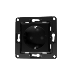 Shelly SH-WALL-SOCKET-B Shelly Wall Socket EU Negro - Monitoreo preciso del consumo eléctrico local - Soporta cargas