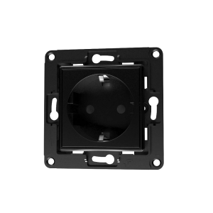 Shelly SH-WALL-SOCKET-B Shelly Wall Socket EU Negro - Monitoreo preciso del consumo eléctrico local - Soporta cargas