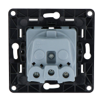Shelly SH-WALL-SOCKET-B Shelly Wall Socket EU Negro - Monitoreo preciso del consumo eléctrico local - Soporta cargas