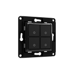 Shelly SH-WALL-SWITCH-4-B Shelly Wall Switch 4 - Diseño compacto con 4 botones pulsadores - Compatible Shelly Plus i4