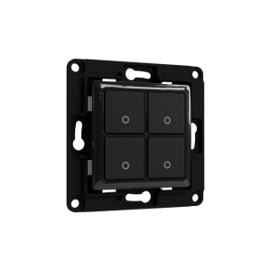 Shelly SH-WALL-SWITCH-4-B Shelly Wall Switch 4 - Diseño compacto con 4 botones pulsadores - Compatible Shelly Plus i4