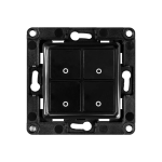 Shelly SH-WALL-SWITCH-4-B Shelly Wall Switch 4 - Diseño compacto con 4 botones pulsadores - Compatible Shelly Plus i4