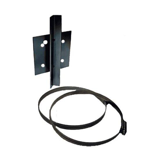 Optex SIP-LRPPB Soporte para montaje en poste series SIP REDWALL de Optex | Color Negro