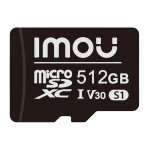 Imou ST2-512-S1-IMOU Tarjeta microSD Imou - Capacidad 512 GB - Clase 10 | Velocidad R/W: 100/85 MB/s - Ciclos E/P: